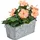 Relaxdays Blumenkasten Metall 16 x 38 x 19 cm