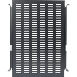 Startech StarTech.com 2HE ausziehbarer Rack-Fachboden belüftet - 22.7kg - 19 Serverschrank Rack-Shelf - Schwarz - Rack - Regal - 1U - 48.3 cm (19")
