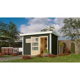 Karibu Skrollan 1 inkl. 9 kW Bio-Kombiofen + int. Steuerung + Dachkranz