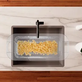 Relaxdays Spülbecken Sieb, transparent