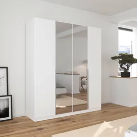 OTTO home Drehtürenschrank AGORDO 181 x 210 x 54 cm Weiß