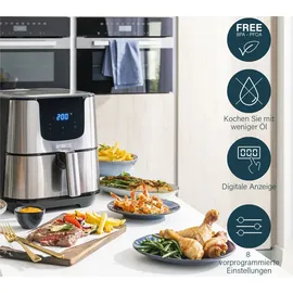 Princess Heißluftfritteuse 183312 Silber