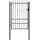 vidaXL Gartentor 150 x 88 cm Schwarz/Stahl