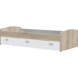 Forte Stauraumbett 94 x 50 cm Beige