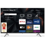 coocaa 55R5G ROKU LED-TV, 55 Zoll UHD SMART TV, 139 cm, Fernseher mit Triple Tuner, TV mit WLAN, LAN, HDMI, USB, HDTV, Netflix, Prime, Disney+