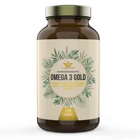 naturalie® - Omega 3 Gold | premium Fischöl mit 80% Omega 3 Fettsäuren | sehr geringer TOTOX-Wert | nachhaltiger Fang | schadstoffgeprüft | 110 Kapseln im Braunglas