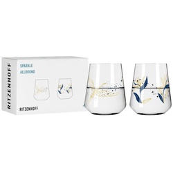 Ritzenhoff Glas Sparkle 001, 002, Kristallglas blau|weiß