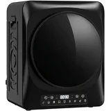 HOMCOM Wäschetrockner 5 kg Mini Ablufttrockner mit 9 Programmen bis zu 60°C, 1000W Trockner mit Knitterschutz, Doppelfilter, LED-Touchscreen, Timer, Kindersicherung für Wohnmobile, Haus, Schwarz