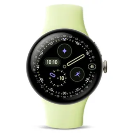Google Pixel Watch 4 41 mm LTE Aluminiumgehäuse Champagne Gold/Sportarmband Lemongrass