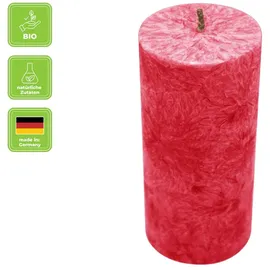Kerzenfarm Hahn Stearin Stumpenkerze 135 x 64 mm rot