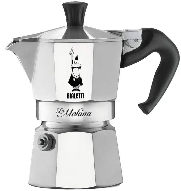 Bialetti 0002380, Mokka-Kanne, 0,4 l, Edelstahl, Aluminium, Polypropylen (PP), K