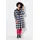 Angel Of Style by Happy Size Strickjacke Karo Fransenkanten Schwarz 5XL