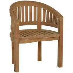 Teak Armlehnstuhl Massivholz Teak