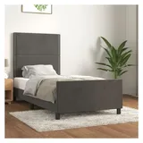 vidaXL Bettgestell 200 x 200 cm Silber