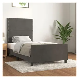 vidaXL Bettgestell 200 x 200 cm Silber