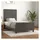 vidaXL Bettgestell 200 x 200 cm Silber