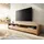 DeLife Live-Edge Lowboard 230 cm Beige Massivholz