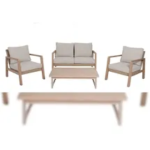 Garden Pleasure SAN MATEO Lounge-Set 4-tlg. braun