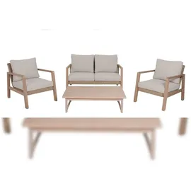 Garden Pleasure SAN MATEO Lounge-Set 4-tlg. braun