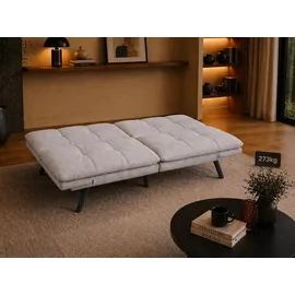 Makika Schlafsofa 3-Sitzer Schlafcouch Paul verstellbar mit Schlaffunktion in Grau