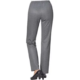 Classic Basics Jerseyhose CLASSIC BASICS, Damen, Gr. 20, Kurzgrößen, grau (grau, gemustert), 100% Polyester, gemustert, lang, Hosen Jerseyhose