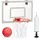 Relaxdays Basketballkorb fürs Zimmer weiß, rot