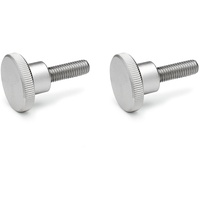 Ganter norm 464-M6-20-NI Hohe Rändelschrauben Edelstahl