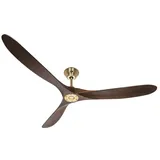 CasaFan Eco Genuino 180 cm MG-NB Deckenventilator nussbaum/gold