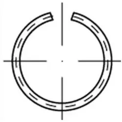 DIN 9925 Sprengring Federstahl-Draht 65