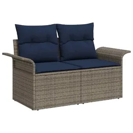 vidaXL Gartenlounge-Set 6-tlg. Grau