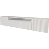 altdecor Lowboard, Weiß, Rechteckig, 200x40x41 cm, Wohnzimmer, Wohnwände, Lowboards, Lowboards hängend
