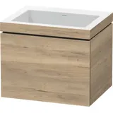 Duravit Waschtischunterschrank c-bonded L-Cube 60x48cm, o HL, Ei marm., 1 Ausz., wandhängend