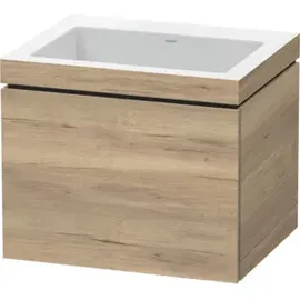 Duravit Waschtischunterschrank c-bonded L-Cube 60x48cm, o HL, Ei marm., 1 Ausz., wandhängend