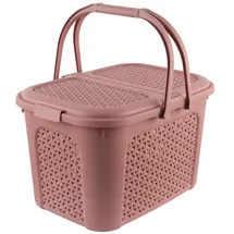 KEEEPER Picknick-Korb Inka mit Deckel 35 x 46 x 28,5 cm rot