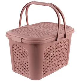 KEEEPER Picknick-Korb Inka mit Deckel 35 x 46 x 28,5 cm rot