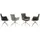 MCA Furniture Esszimmerstuhl Pelion Polyester grau 2er Set