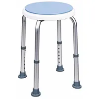 Costway 360° drehbarer Duschhocker höhenverstellbar weiß