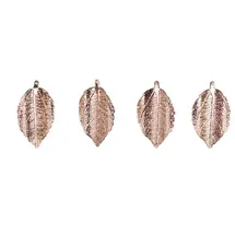home&styling collection Christbaumschmuck 4-tlg goldene Blätter