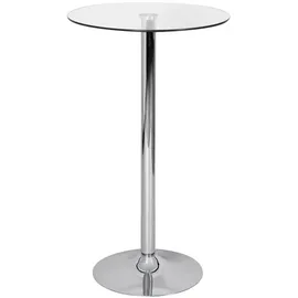 KADIMA DESIGN Bartisch 60 x 105 x 60 cm Silber