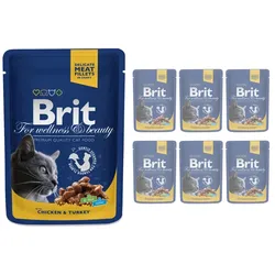 BRIT Cat Huhn und Truthahn  6x100g