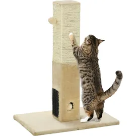 PawHut Kratzstamm Kratzsäule 79 cm beige
