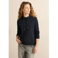 Cecil Hoodie mit Artwork - blau