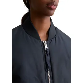 Marc O'Polo DENIM Blouson im Aviator-Stil relaxed fit cropped aus recyceltem Polyester blau XL (42)