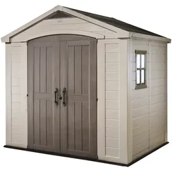 Keter Factor beige - Gartenhaus - Seitenfenster - 256.5x182x243 cm