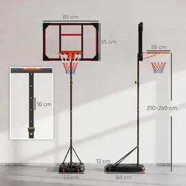 aiyaplay Basketballkorb Kunststoff, Stahl