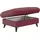 Cotta Hocker Pike Leder 102 x 45 x 0 cm Rot