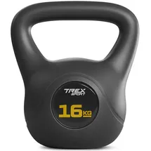 trex sport Kettlebell 16 kg Kugelhantel schwarz