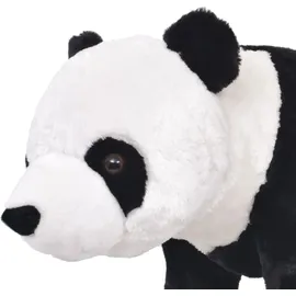 vidaXL Panda Plüschtier 47 cm Schwarz