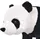 vidaXL Panda Plüschtier 47 cm Schwarz