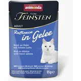 Animonda Vom Feinsten Raffinesse in Gelee Adult reich an Huhn mit Lachs 24 x 85 g